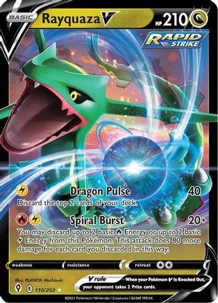 Rayquaza V (110)/203 Ultra Rare Holofoil