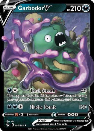 Garbodor V (100)/203 Ultra Rare Holofoil