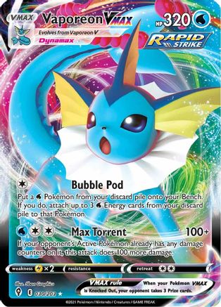 Vaporeon VMAX (30)/203 Ultra Rare Holofoil