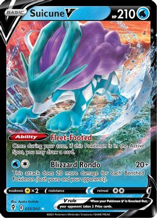Suicune V (31)/203 Ultra Rare Holofoil