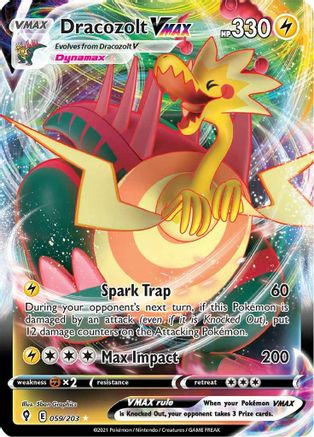 Dracozolt VMAX (59)/203 Ultra Rare Holofoil