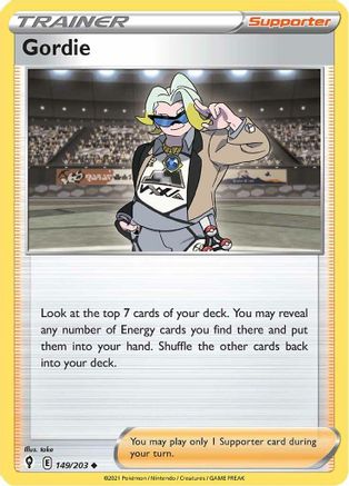 Gordie (149)/203 Uncommon Reverse Holofoil