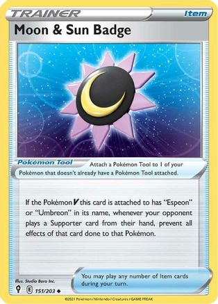 Moon & Sun Badge (151)/203 Uncommon