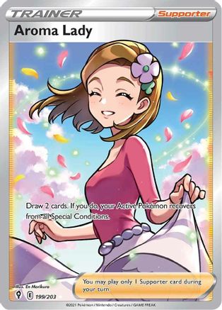 Aroma Lady (Full Art) (199)/203 Ultra Rare Holofoil
