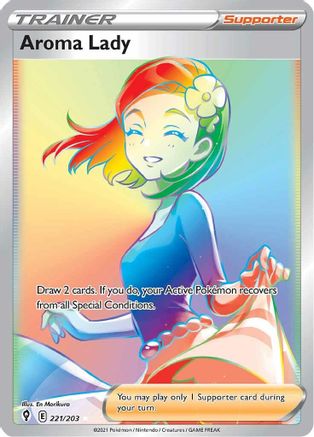 Aroma Lady (Secret) (221)/203 Secret Rare Holofoil