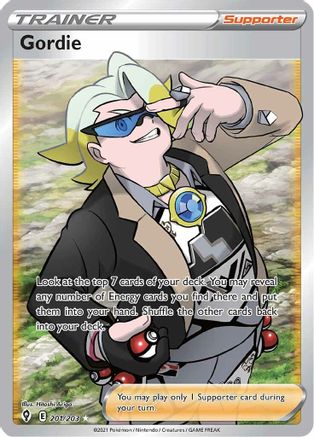 Gordie (Full Art) (201)/203 Ultra Rare Holofoil
