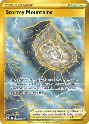 Stormy Mountains (Secret) (232)/203 Secret Rare Holofoil