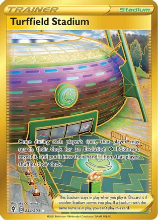 Turffield Stadium (Secret) (234)/203 Secret Rare Holofoil