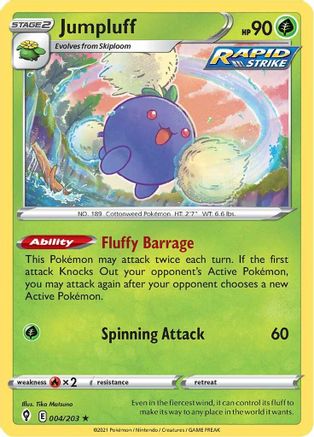 Jumpluff (4)/203 Holo Rare Reverse Holofoil