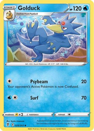 Golduck (25)/203 Uncommon Reverse Holofoil
