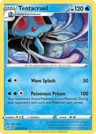 Tentacruel (27)/203 Uncommon Reverse Holofoil