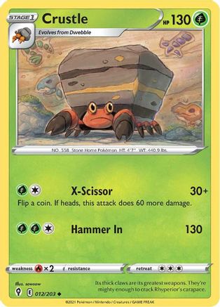 Crustle (12)/203 Uncommon Reverse Holofoil