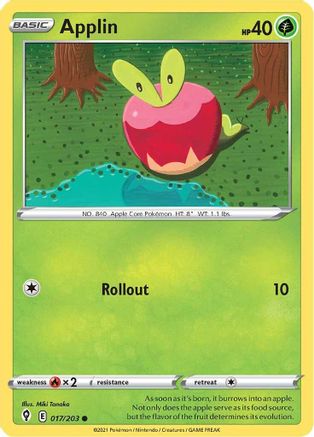 Applin (17)/203 Common Reverse Holofoil