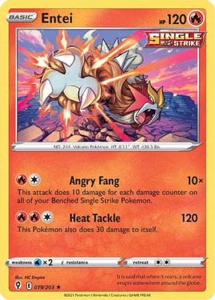 Entei (19)/203 Holo Rare Holofoil