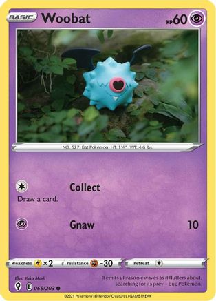 Woobat (68)/203 Common Reverse Holofoil