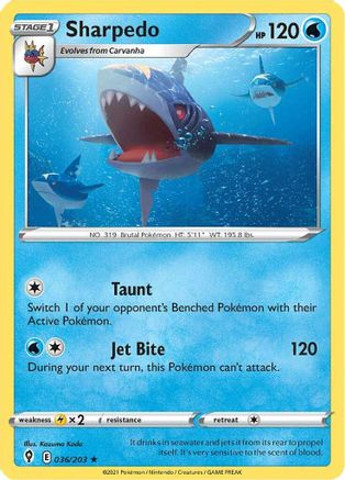 Sharpedo (36)/203 Rare