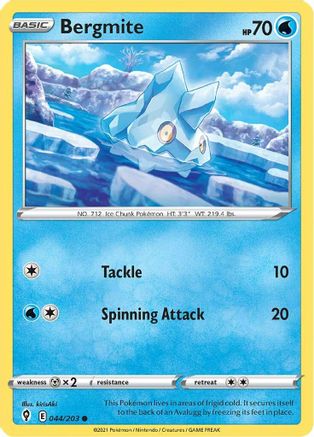 Bergmite (44)/203 Common Reverse Holofoil