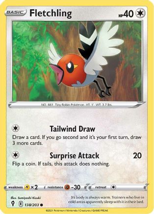 Fletchling (138)/203 Common Reverse Holofoil