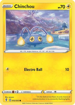 Chinchou (52)/203 Common Reverse Holofoil