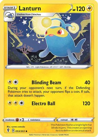 Lanturn (53)/203 Uncommon Reverse Holofoil