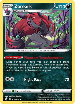 Zoroark (103)/203 Holo Rare Holofoil