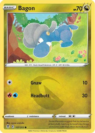 Bagon (107)/203 Common Reverse Holofoil