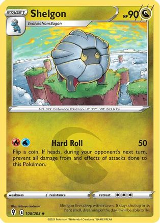 Shelgon (108)/203 Uncommon Reverse Holofoil