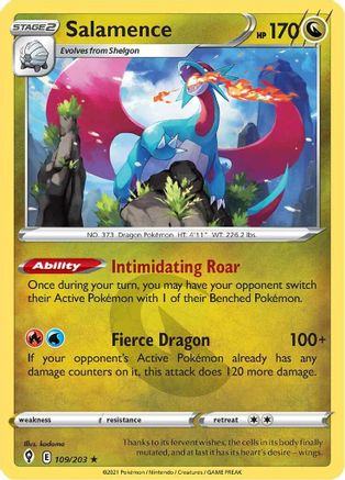 Salamence (109)/203 Holo Rare Holofoil