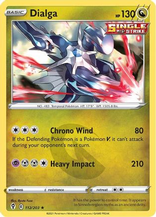 Dialga (112)/203 Holo Rare Reverse Holofoil
