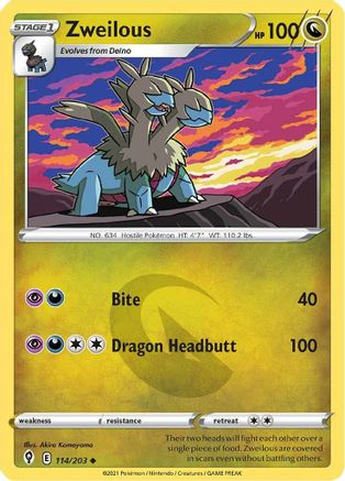 Zweilous (114)/203 Uncommon Reverse Holofoil