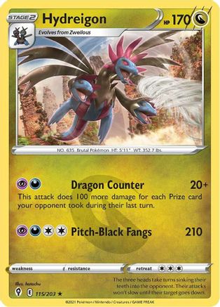 Hydreigon (115)/203 Holo Rare Reverse Holofoil