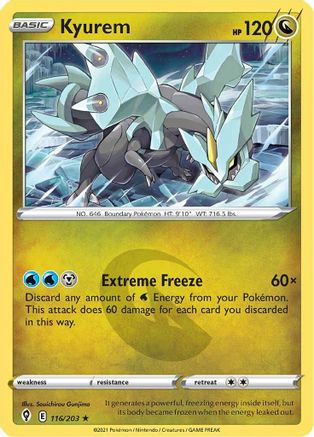 Kyurem (116)/203 Holo Rare Holofoil