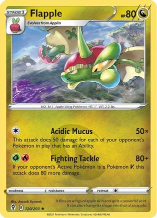 Flapple (120)/203 Rare Reverse Holofoil