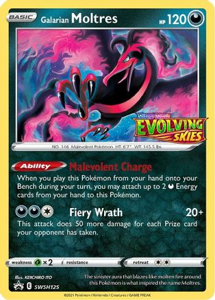 Galarian Moltres - SWSH125 (Prerelease) (SWSH125)/307 Promo Holofoil
