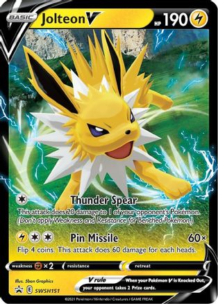 Jolteon V - SWSH151 (SWSH151)/307 Promo Holofoil