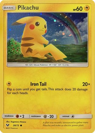 Pikachu - 28/73 (Cosmos Holo) (28) Promo Holofoil