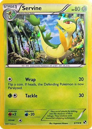 Servine - 3/114 (Cracked Ice Holo) (3) Promo Holofoil