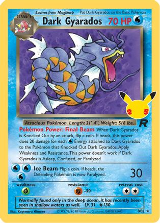 Dark Gyarados (8)/82 Classic Collection Holofoil