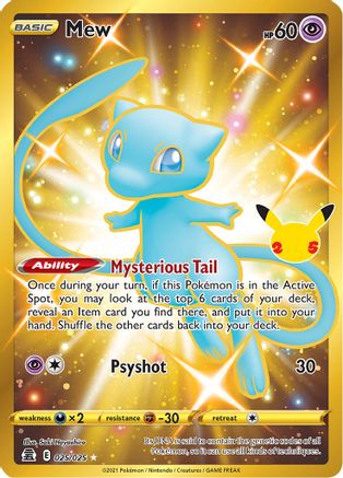 Mew (Secret) (25)/25 Secret Rare Holofoil