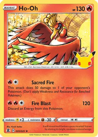 Ho-Oh (1)/25 Holo Rare Holofoil
