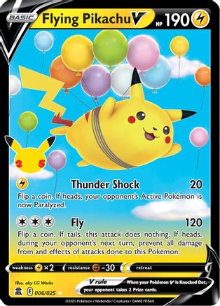 Flying Pikachu V (6)/25 Ultra Rare Holofoil