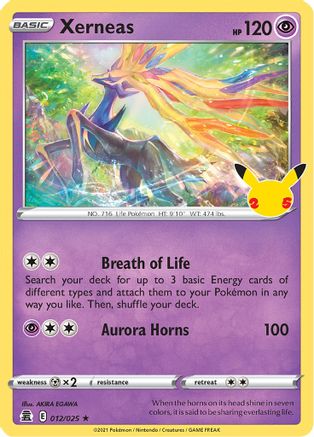 Xerneas (12)/25 Holo Rare Holofoil