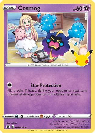 Cosmog (13)/25 Holo Rare Holofoil