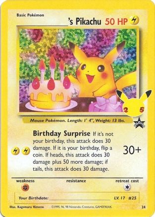 ______'s Pikachu (24)/25 Classic Collection Holofoil