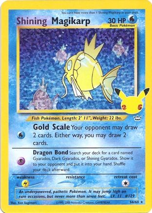 Shining Magikarp (66)/25 Classic Collection Holofoil (Cabinet-NM)