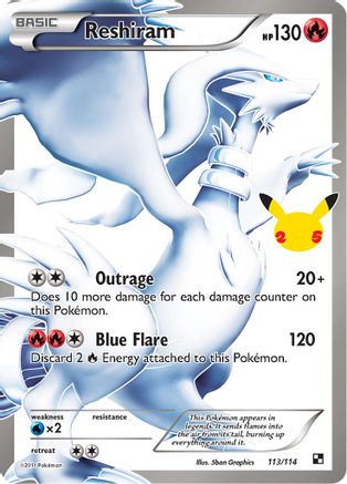 Reshiram (113)/25 Classic Collection Holofoil