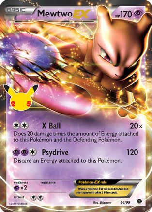 Mewtwo EX (54)/25 Classic Collection Holofoil