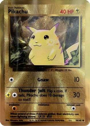 Pikachu - 58/102 (Celebrations Metal Card) (58) Promo Holofoil
