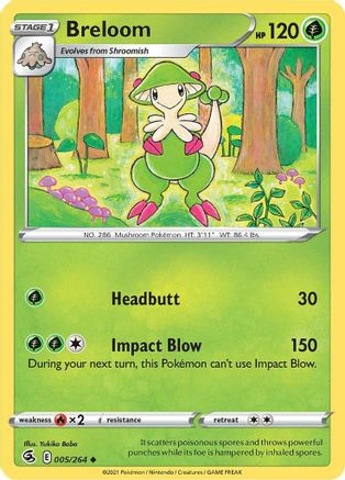 Breloom (5)/264 Uncommon Reverse Holofoil