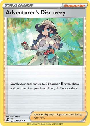 Adventurer's Discovery (224)/264 Uncommon Reverse Holofoil